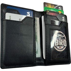 IBRO Men's Slim RFID Blocking Wallet ID Pocket Extra Capacity Wallet